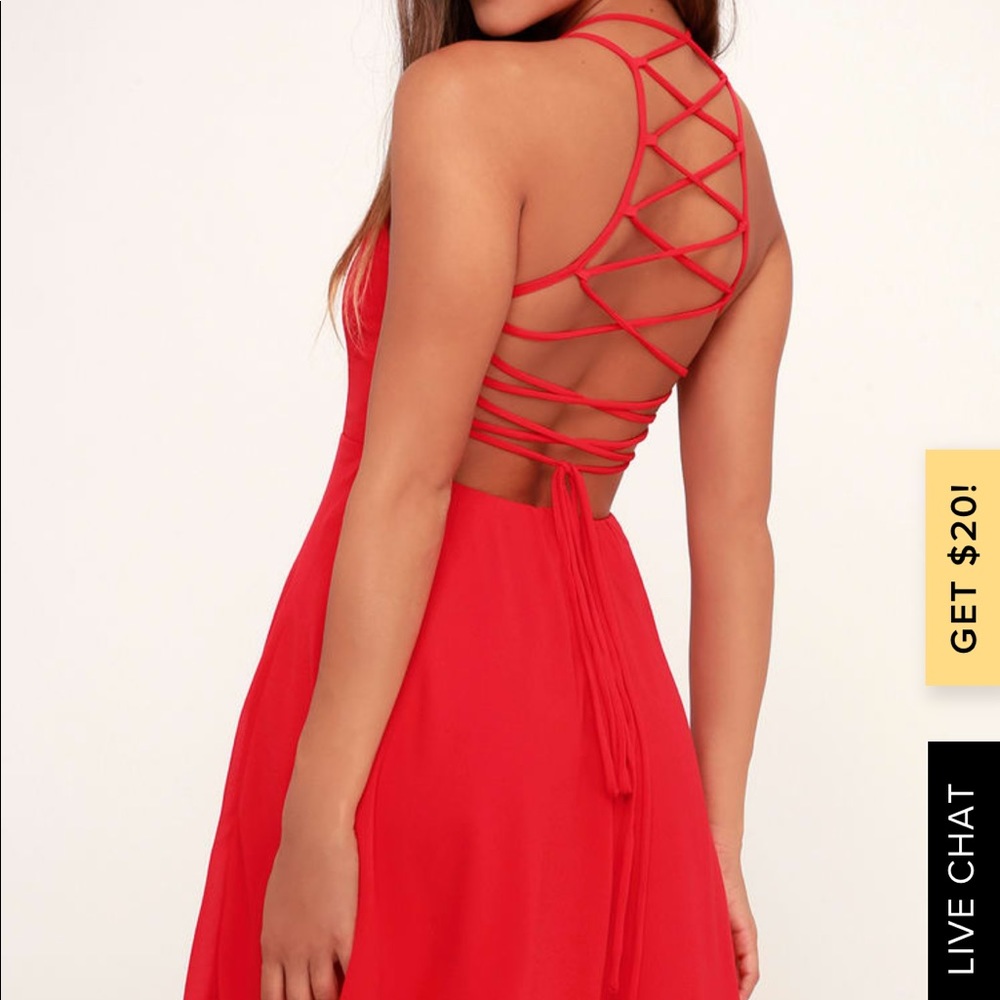 Red Lulus homecoming dress